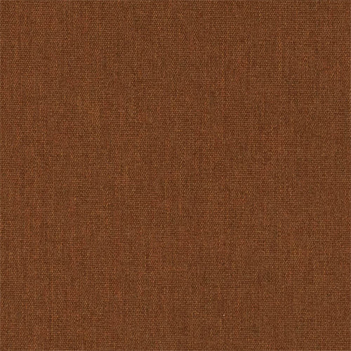 Sunbrella Play Teak fabric showing a textured, durable upholstery fabric with a warm teak color, ideal for outdoor furniture.