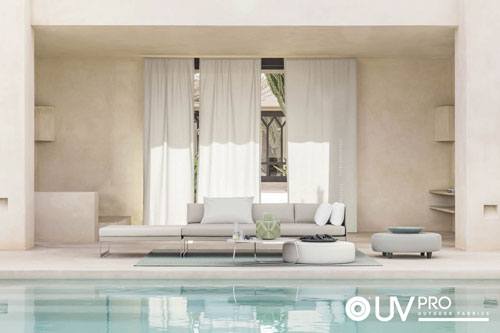 Outdoor cushions in the New Zepel UV Pro All out Fabric Range