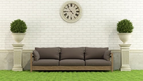 Custom cushions outdoors or indoors.