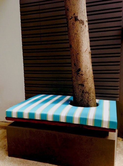 Custom Outdoor cushion in Warwick Waikiki Turquoise