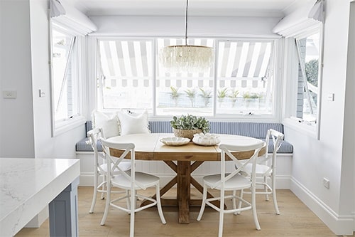 Beautiful Florence Broadhurst Double Quarter Stripe Navy fabric from Materialised.