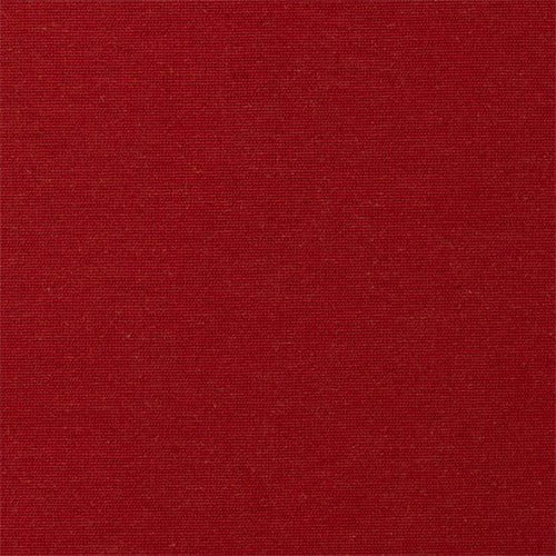 Sunbrella Play fabric in scarlet with vibrant red color and soft texture, ideal for upholstery and outdoor furniture.