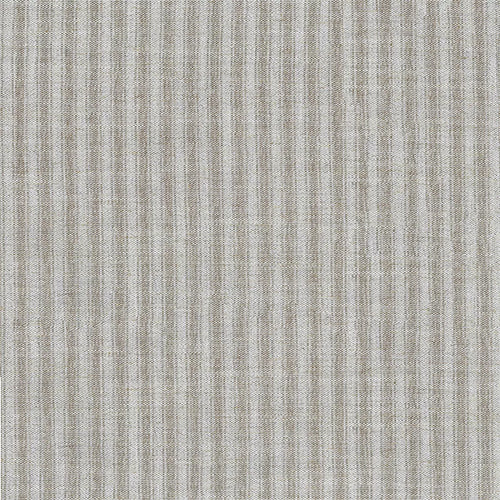 Warwick Sawyer linen fabric by The Foam Booth in neutral tones, showcasing texture and pattern details.