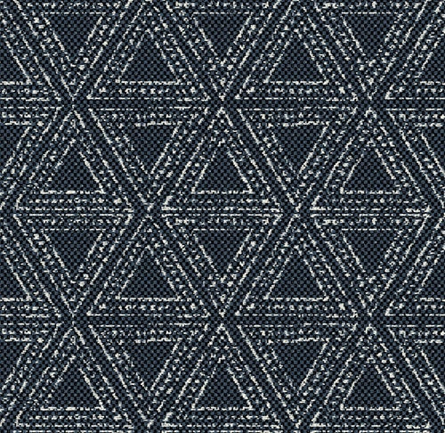 Stippled Triangle Indigo