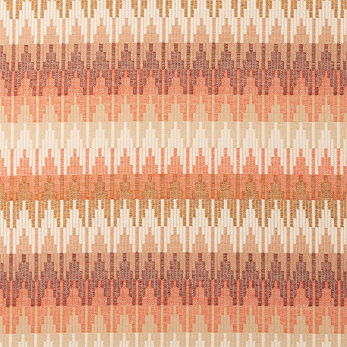 Sunbrella Valley fabric by The Foam Booth in a desert-inspired pattern, showcasing vibrant colors and textured textile design.